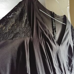 Black Lacy Maxi Dress
